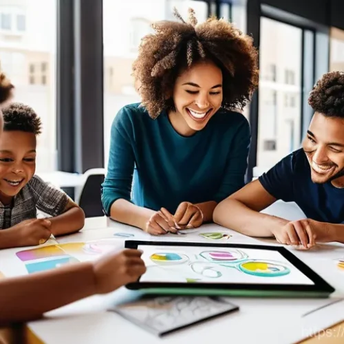 피규어 크라우드펀딩 성공 사례 - **A diverse group of individuals collaboratively bringing a creative project to life through crowdfu...